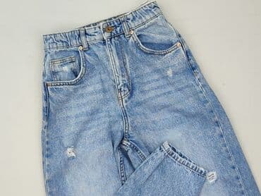 jeansy carrot co to znaczy: Bershka, Jeansy damskie, rozmiar XS — 1