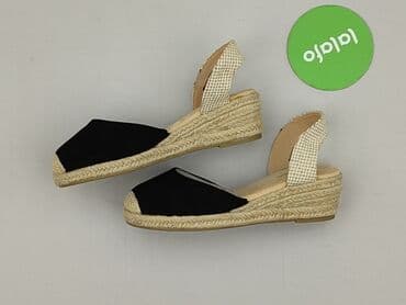 espadryle na koturnie klapki: Sandały damskie, 38 — 2
