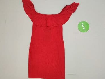 czerwone sukienki plus size: PrettyLittleThing, Sukienka damska, rozmiar 2XS — 3