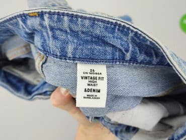 spodnie jeansy z wysokim stanem: DENIM JEANS, Jeansy damskie, rozmiar XS — 4