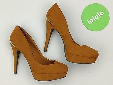 platforma wszystko: Czółenka na wysokim obcasie z platformą – damskie - Rozmiar: 37 — 3