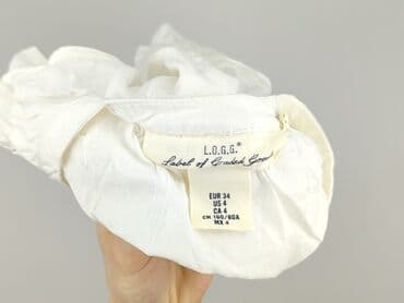 hm bluzki z krótkim rękawem: H&M L.O.G.G., Bluzka damska, rozmiar XS — 5