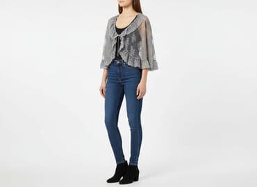 zara kamizelka haftowana: Peruna, Narzutka damska, rozmiar 3XL — 6