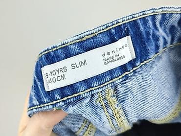 kik trampki: Spodnie jeansowe, DenimCo, 10 lat, 140, stan - Idealny — 4