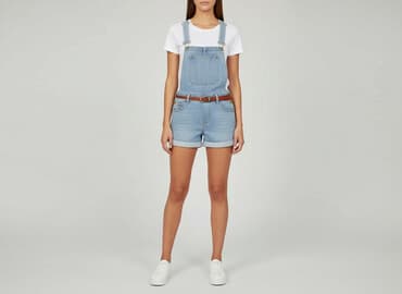 jeansowe ogrodniczki damskie: Denim Co, Ogrodniczki damskie, rozmiar XS — 7