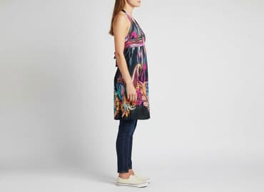 sukienka dekolt halter: Sukienka damska, rozmiar S — 1