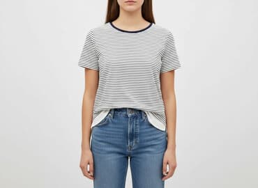 reserved t shirty w paski: T-shirt damski, rozmiar S — 6