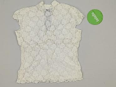 klapki kremowe: Bluzka damska, rozmiar S — 3