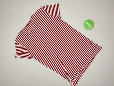 t shirt w czerwone paski: Pieces, Футболка жіноча, розмір S — 4