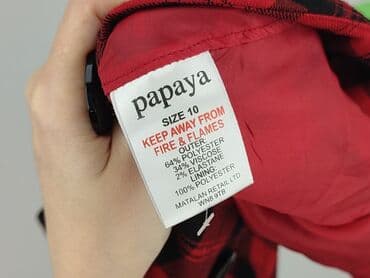 spódniczka w kratkę czerwone: Papaya, Spódnica damska, M — 6