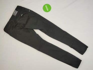 czarne spodnie z białą nitką: Jeansy damskie, rozmiar S — 4