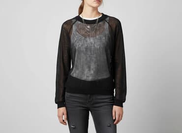 sweter z odkrytymi ramionami zara: Zara, Sweter damski, rozmiar S — 6