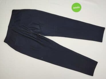 spodnie dzianinowe prążkowane: Spodnie materiałowe damskie, rozmiar L — 3