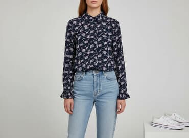 sinsay bluzki koszulowe: Sinsay, Koszula damska, rozmiar M — 6