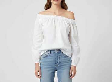 białe bluzki ciążowe: H&M, Bluzka damska, rozmiar L — 7