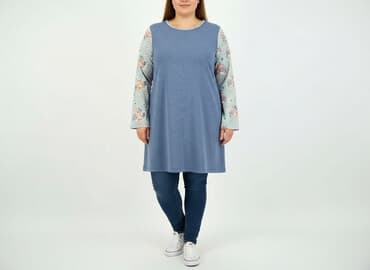 ubrania z liskiem: Sukienka damska, rozmiar 4XL — 5