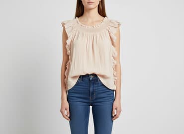 mango bluzka z bufiastymi rękawami: Mango, Women's blouse, size M — 1