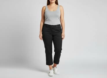 marynarki plus size damskie: Blue Motion, Spodnie 3/4 damskie, XL — 6