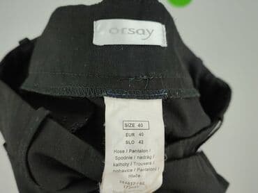 spodnie serduszka by o la la czarne: Orsay, Spodnie materiałowe damskie, rozmiar L — 4