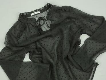 bluzka czarna z tiulem: Gina Tricot, Women's blouse, size S — 2