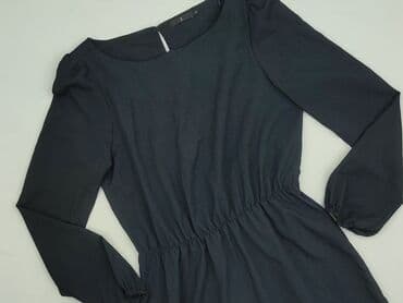 czarna sukienka i kozaki: Sukienka damska, rozmiar S — 2