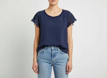 reserved sukienka niebieska w groszki: Bluzka damska, rozmiar M — 6