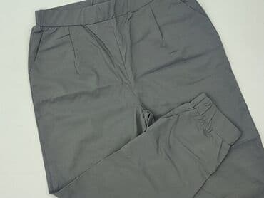 joggery damskie plus size: Material trousers for women, size XL — 2