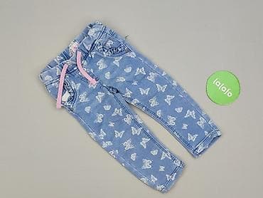 bluzka biala: Spodnie jeansowe, Pocopiano, 1.5-2 lat, 92, stan - Bardzo dobry — 2