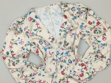 białe bluzki ze zlotym nadrukiem: Glamorous, Bluzka damska, rozmiar M — 1