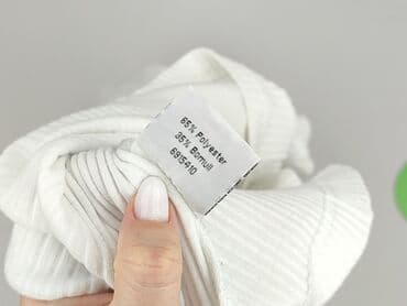 bluzki prążkowane białe: Bluzka damska, rozmiar S — 4