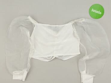 bluzki z transparentnymi rękawami: PrettyLittleThing, Top damski, rozmiar M — 3