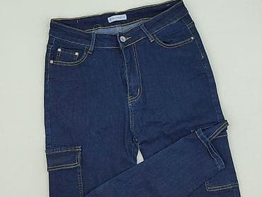 bershka cargo: SZACHOWNICA, Jeansy damskie, rozmiar XL — 1