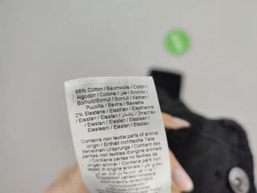 czarne spodnie z białą nitką: Jeansy damskie, rozmiar S — 5