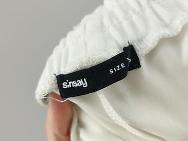 w klapkach tekst: Sinsay, Spodnie dresowe damskie, rozmiar XS — 4