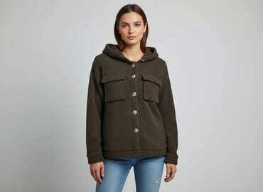 ubrania z misiem: PrettyLittleThing, Bluza z kapturem damska, rozmiar M — 1