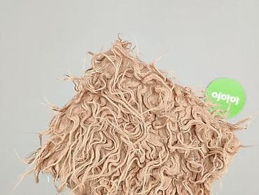 other material: Beżowa poszewka na poduszkę dekoracyjną z długim, pętelkowym — 4