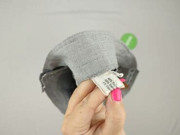 szare szerokie jeansy: Spodnie materiałowe damskie, rozmiar 2XL — 5