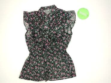 czarne bluzki z krótkim rękawem allegro: Women's blouse, size S (EU 36) — 2