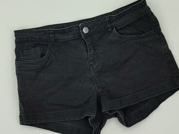hm krótkie spodenki czarne: H&M, Szorty damskie, rozmiar M — 1