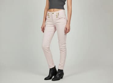 bluzka do różowych spodni: Material trousers for women, size M — 1