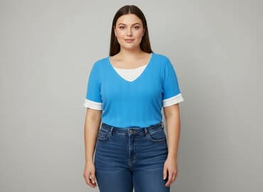 blekitna bluzki: Women's blouse, size 2XL — 1