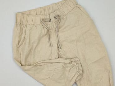 joggery lniane damskie: Terranova, Spodnie materiałowe damskie, rozmiar S — 1