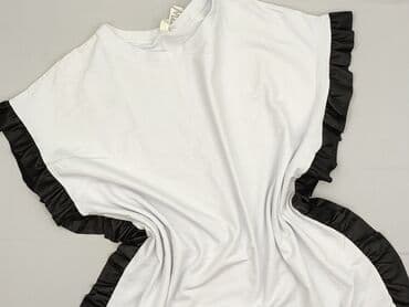 sukienka biała z czarnymi wstawkami: New Collection, Sukienka damska, rozmiar 4XL — 2