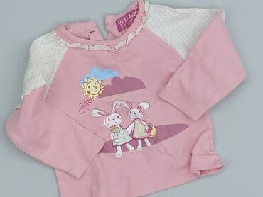 różowa koszulka niemiec: Blouse, 9-12 months, condition - Very good — 1