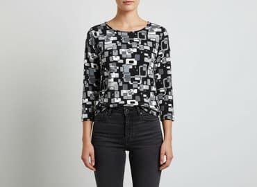 bluzki we wzory geometryczne: Taranko, Bluzka damska, rozmiar S — 1