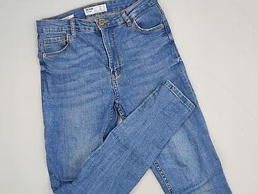 czarne cargo pull and bear: Bershka, Jeans for women, size S — 1