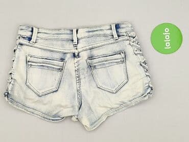 koszulka w niebieskie paski: Szorty damskie, S — 3