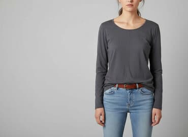 koszulki z długim rękawem damskie gestuz: Women's blouse, size S — 1