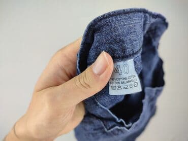 Women: Material trousers for women, size L (EU 40) — 5