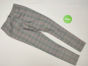 spodnie z c a: Material trousers for women, size M — 4